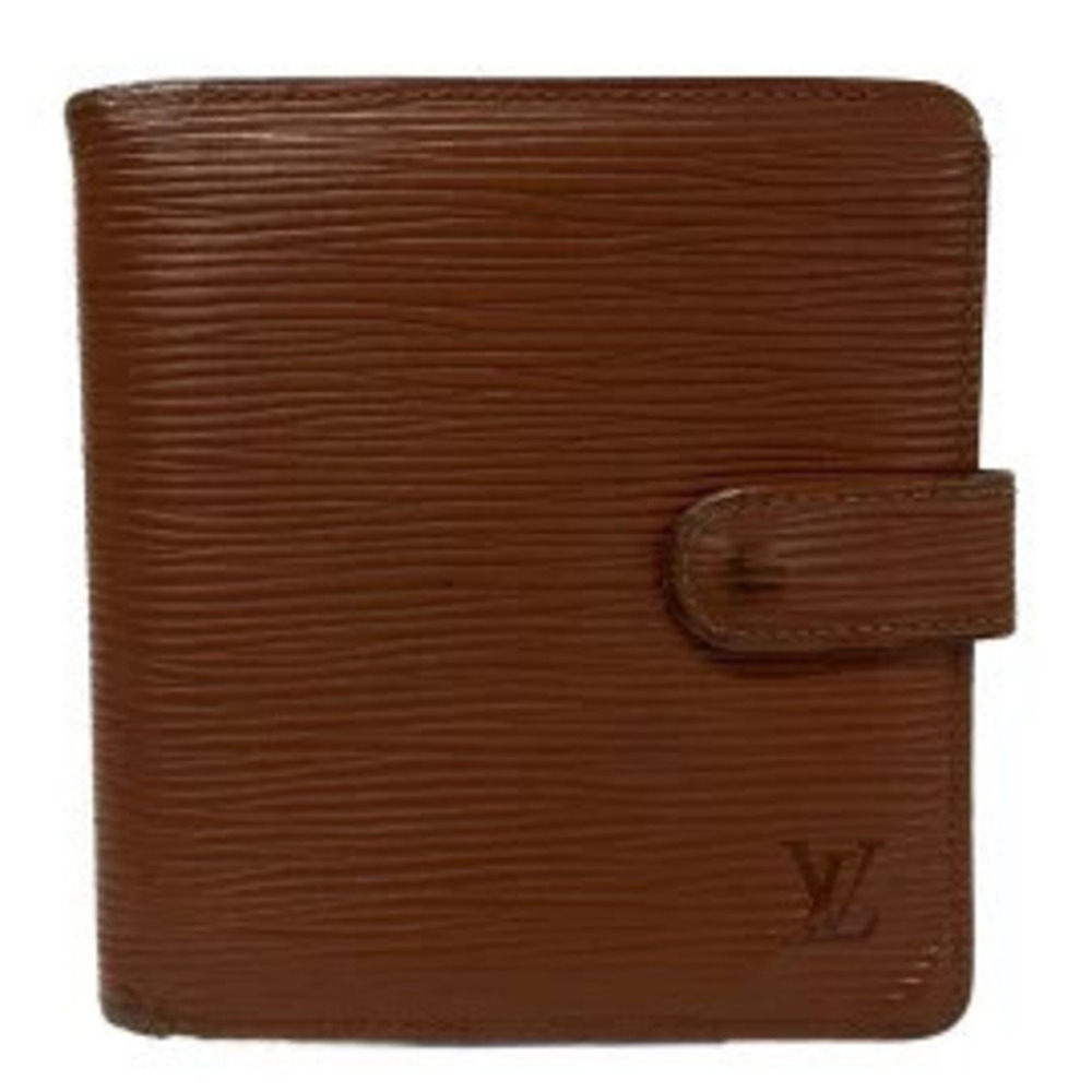 LOUIS VUITTON Portefeuille Compact Bi fold Wallet Kenya Brown Leather